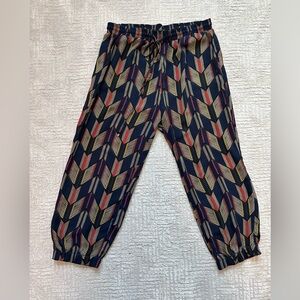 Hazel Geometric Patterned Jogger Pants